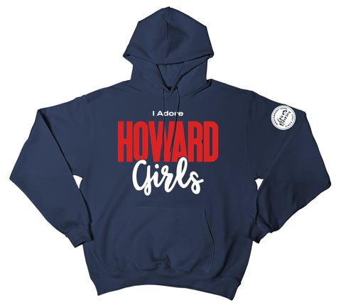 "I Adore Howard Girls" Pullover Hood
