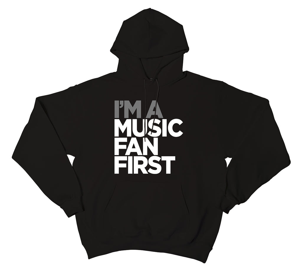 "I'm A Music Fan First" Men's Pullover Hoodie