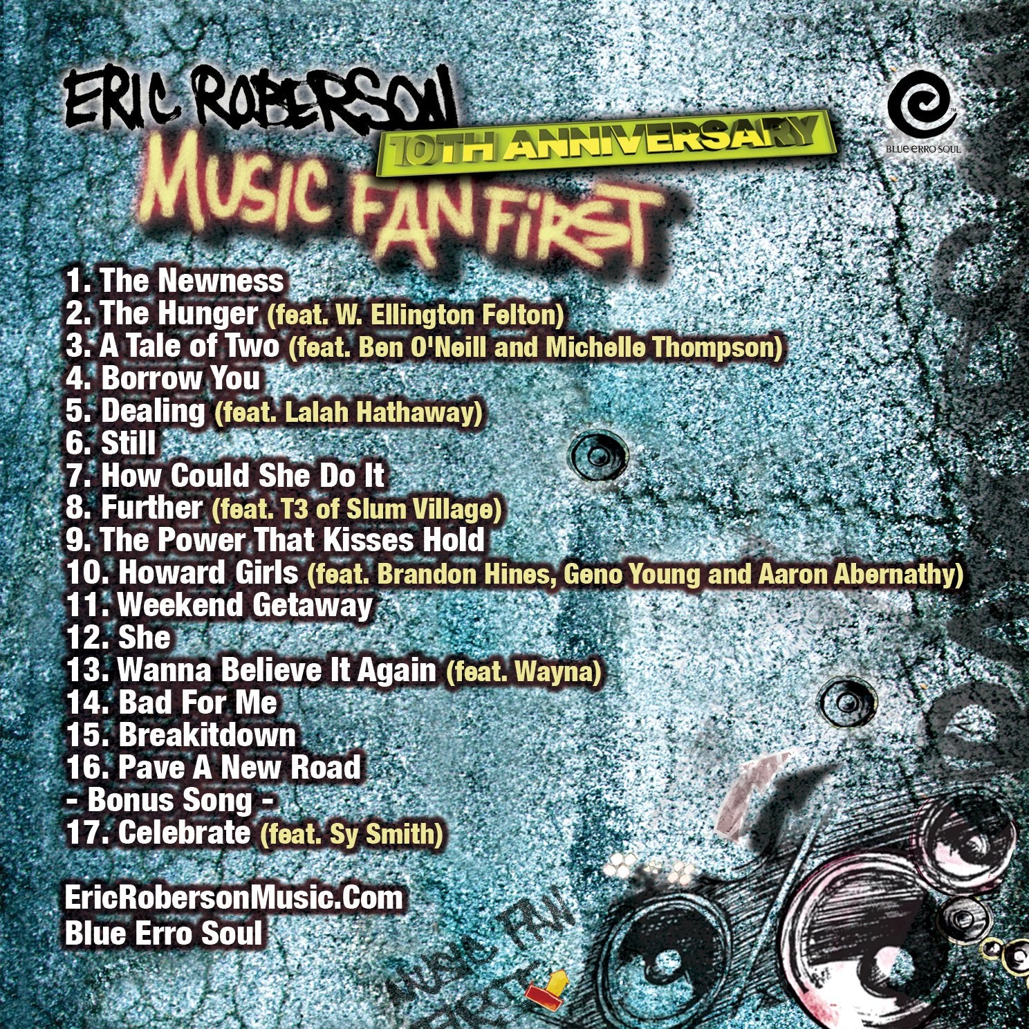 Music Fan First 10th Anniversary Edition CD – Eric Roberson Store